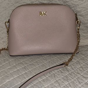 Michael Kors pale pink cross body purse